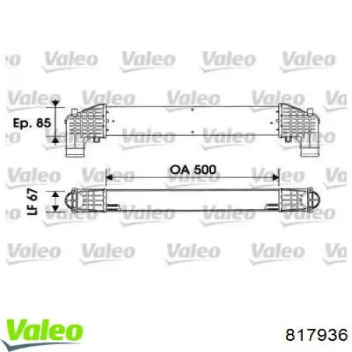 Интеркулер 817936 VALEO