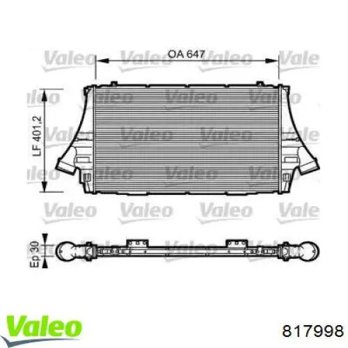 Интеркулер 817998 VALEO