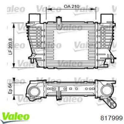 Интеркулер 817999 VALEO