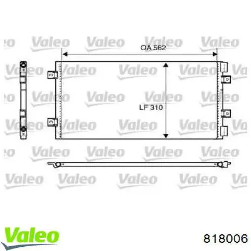 Радиатор кондиционера 818006 VALEO