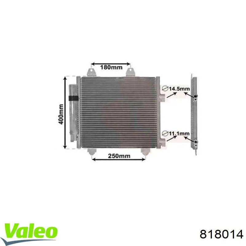 818014 VALEO Конденсатор