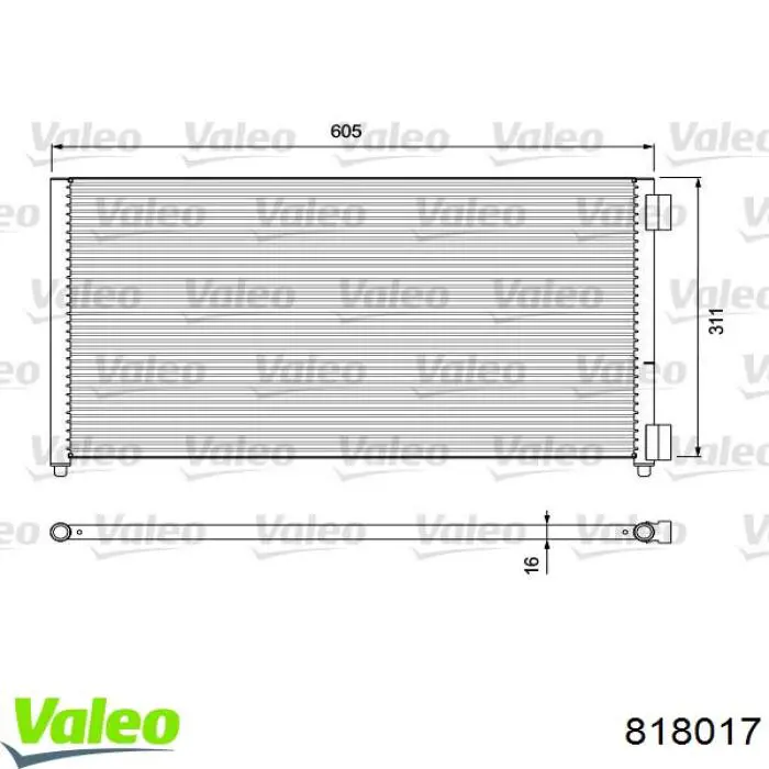 818017 VALEO Конденсатор