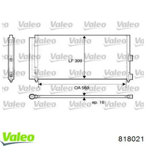 818021 VALEO Конденсатор