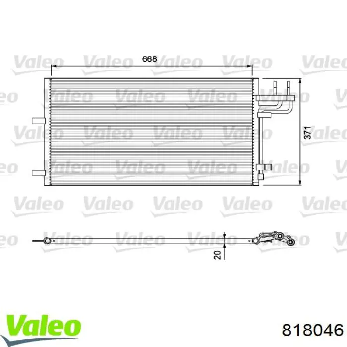 818046 VALEO Конденсатор