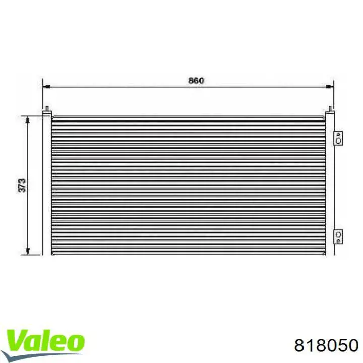 Радиатор кондиционера VALEO 818050
