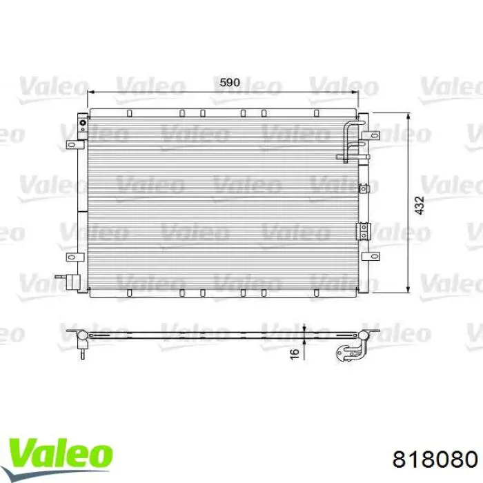 818080 VALEO Конденсатор