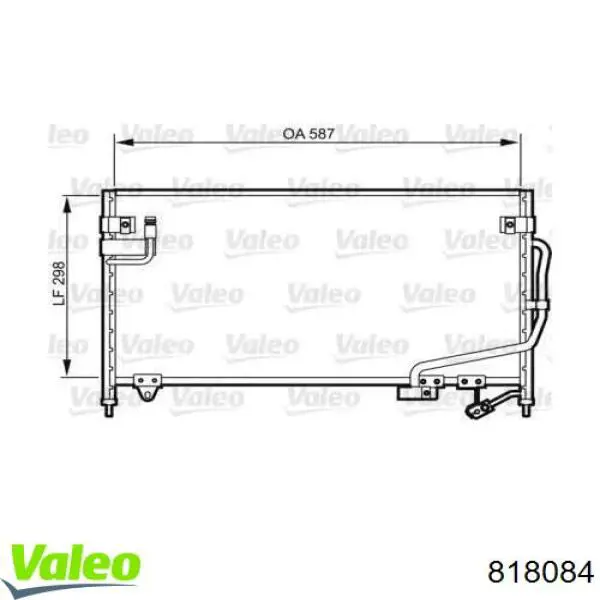 Радиатор кондиционера 818084 VALEO