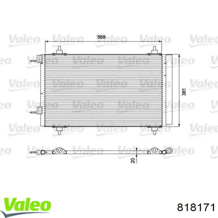 818171 VALEO Конденсатор