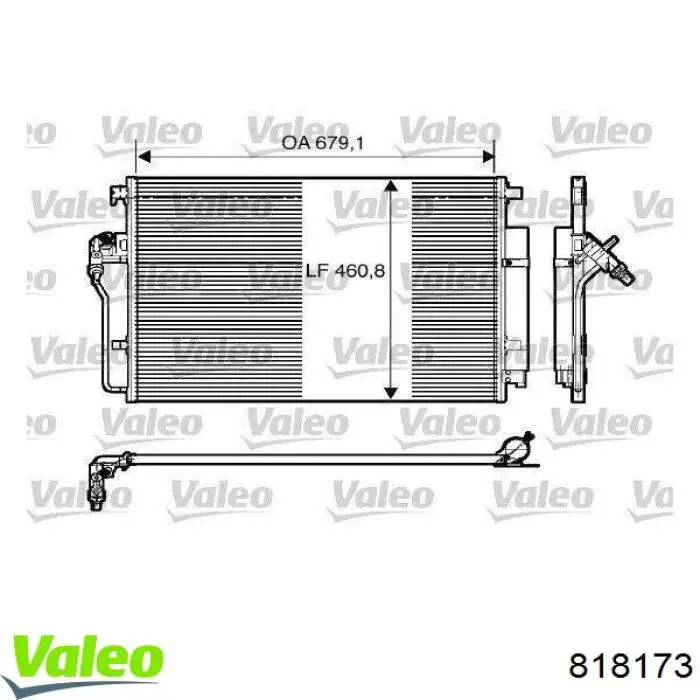 818173 VALEO Конденсатор