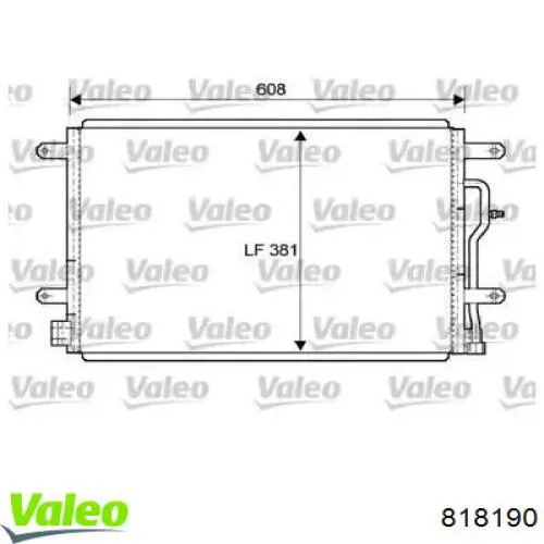Купить 818190 VALEO Радиатор системы охлаждения кондиционера