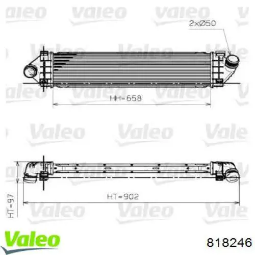 Интеркулер 818246 VALEO