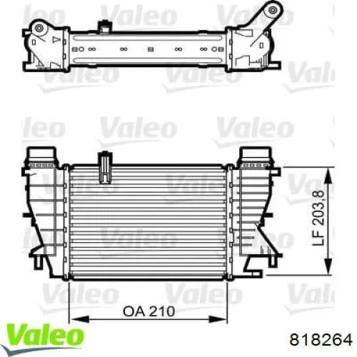 Интеркулер 818264 VALEO