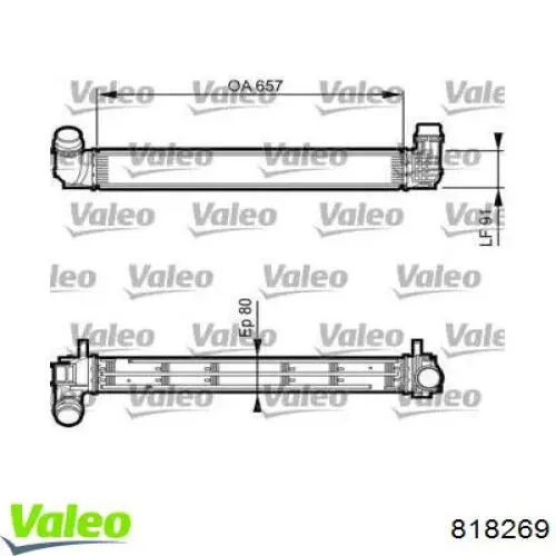 Интеркулер 818269 VALEO