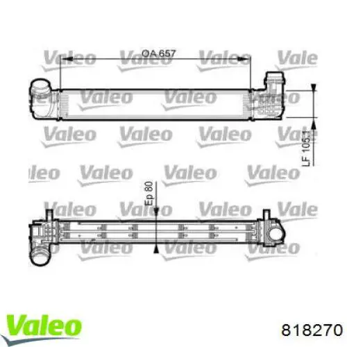 Интеркулер 818270 VALEO