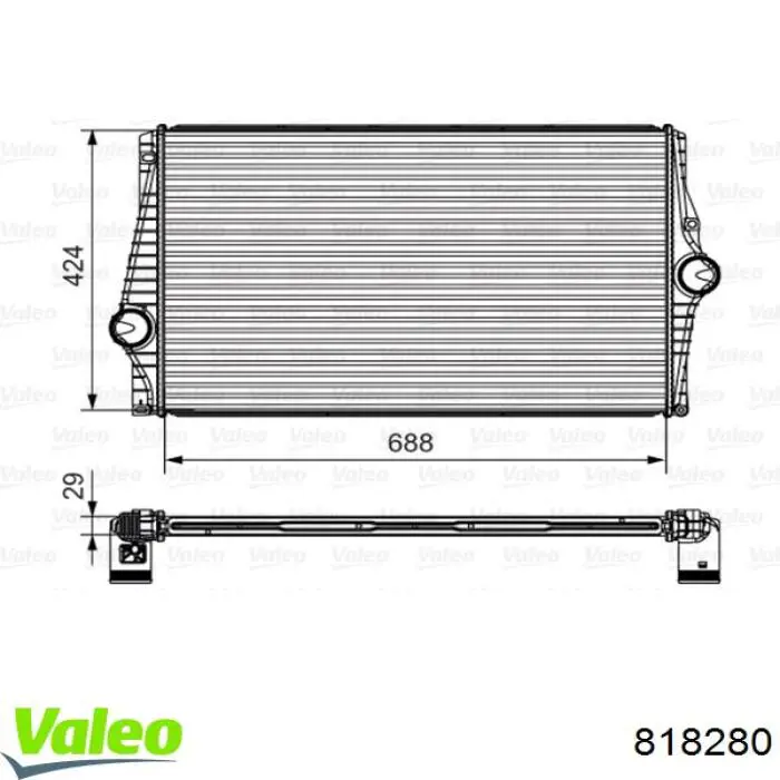 Система охлаждения наддувочного воздуха VALEO 818280 цена, от 171.27 USD