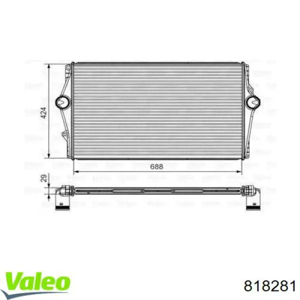 Система охлаждения наддувочного воздуха VALEO 818281 цена, от 131.48 USD