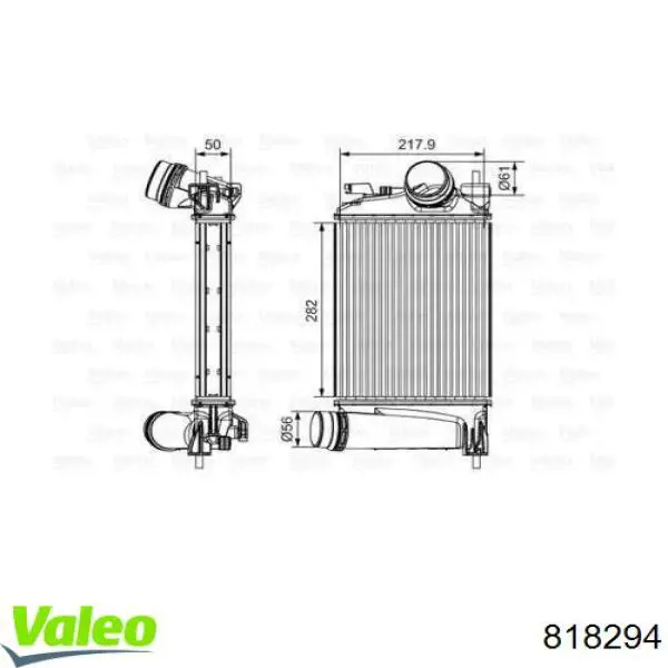 Интеркулер 818297 VALEO