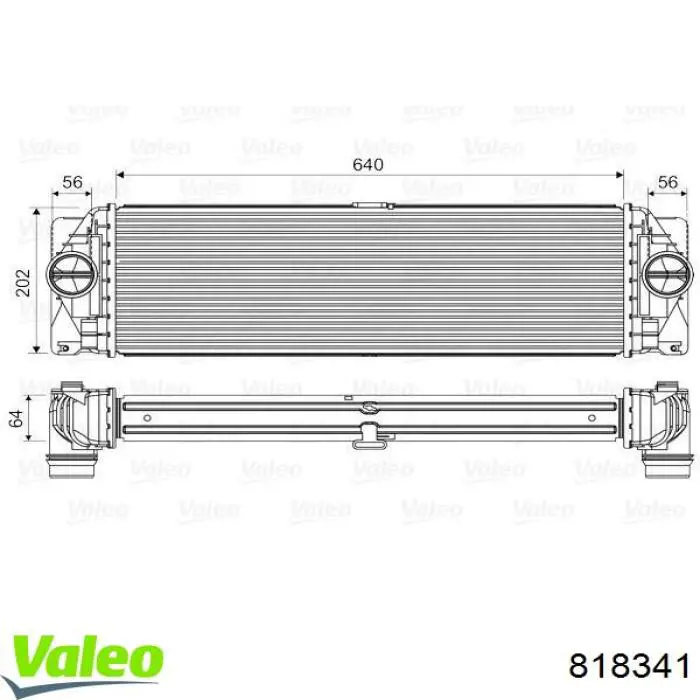 818341 VALEO radiador de intercooler