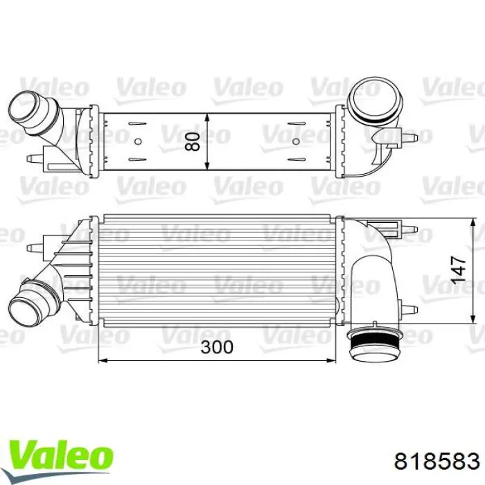 Интеркулер 818583 VALEO