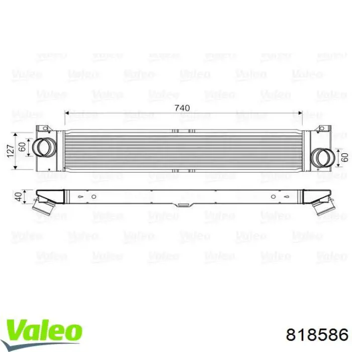 Радиатор интеркуллера Magneti Marelli 351319204310