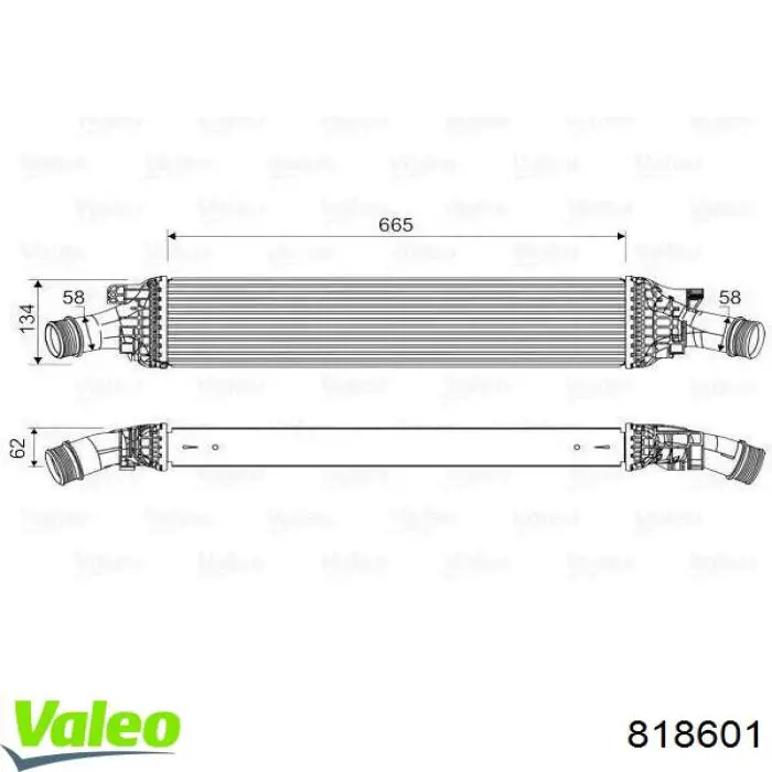 Интеркулер 818601 VALEO