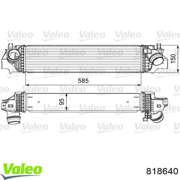 Интеркулер 818640 VALEO