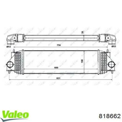 Интеркулер 818662 VALEO