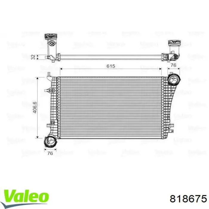 Интеркулер 818675 VALEO