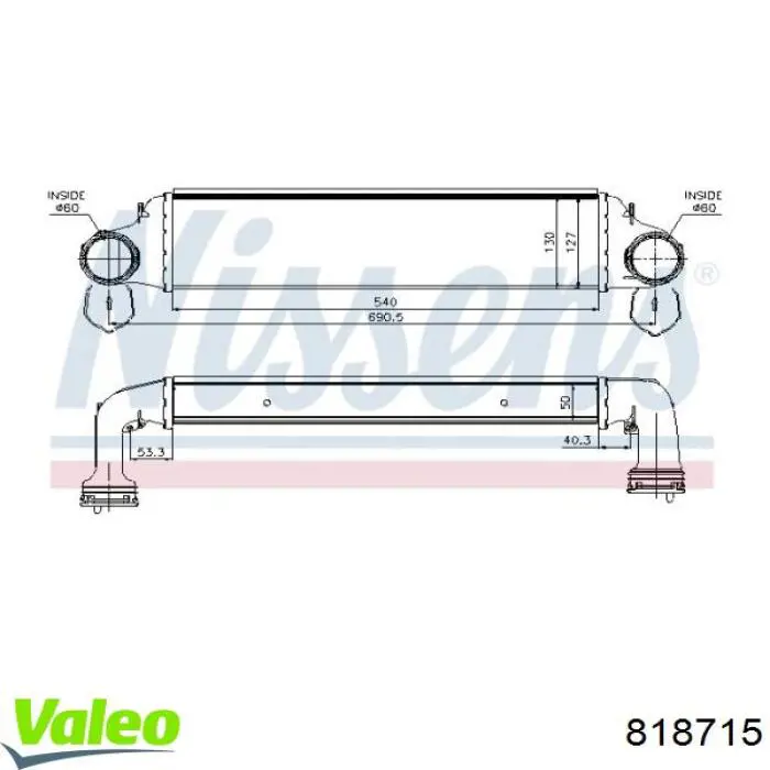 Интеркулер 818715 VALEO