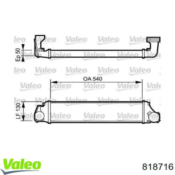 Интеркулер 818716 VALEO