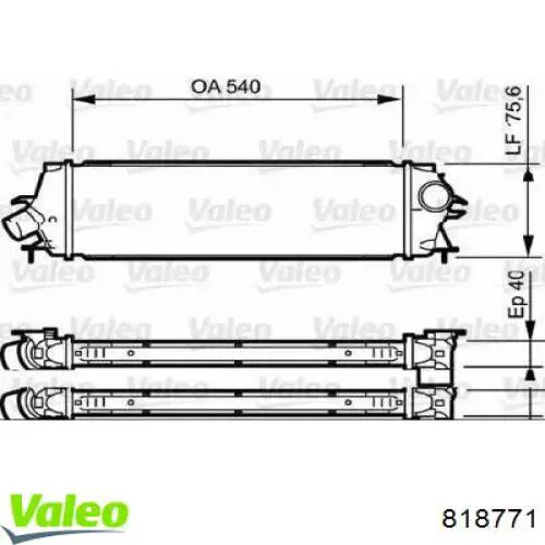 Интеркулер 818771 VALEO