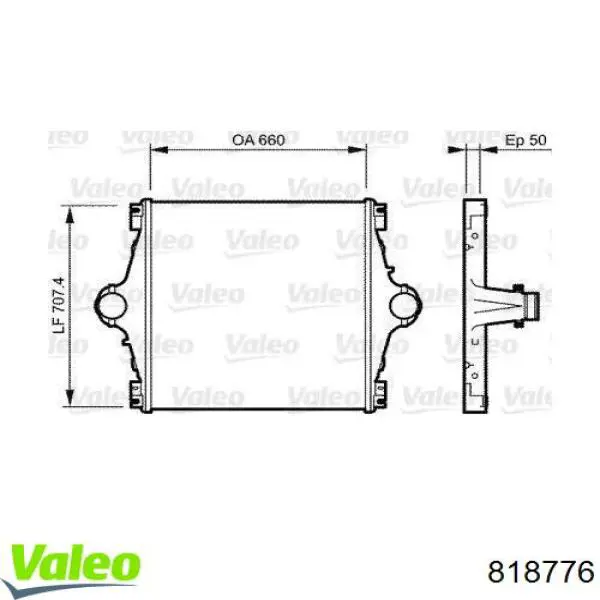 Интеркулер 818776 VALEO