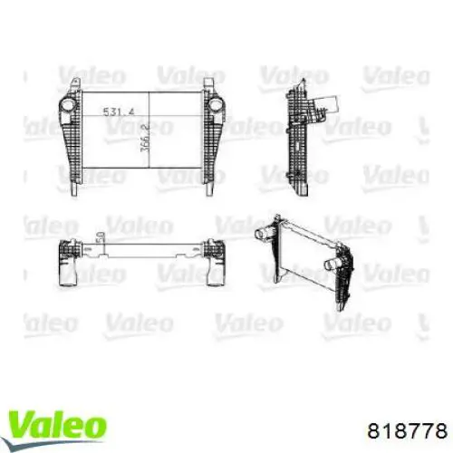  Интеркулер Iveco Eurocargo 