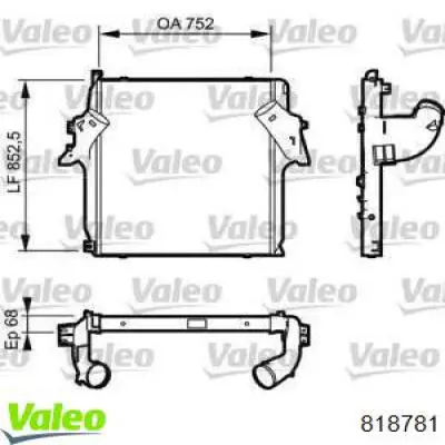 Интеркулер 818781 VALEO