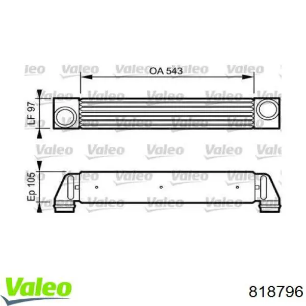 Интеркулер 818796 VALEO