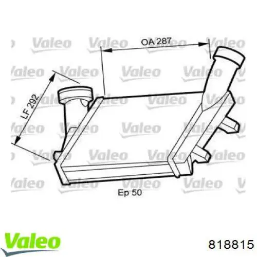 Интеркулер 818815 VALEO