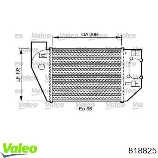 Интеркулер 818825 VALEO