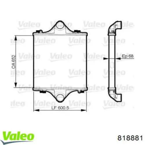 Интеркулер 818881 VALEO