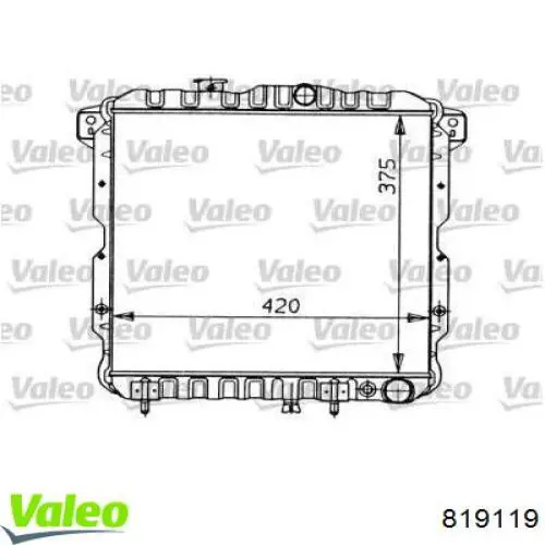 Радиатор 819119 VALEO