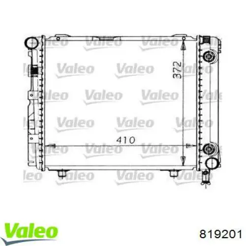 Радиатор 819201 VALEO