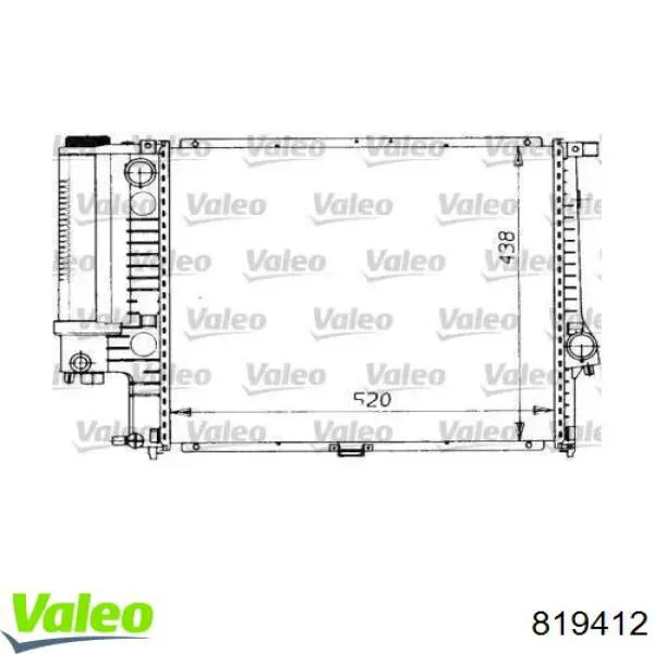 Радиатор 819412 VALEO