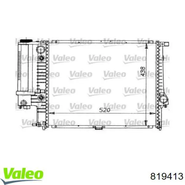 Радиатор 819413 VALEO