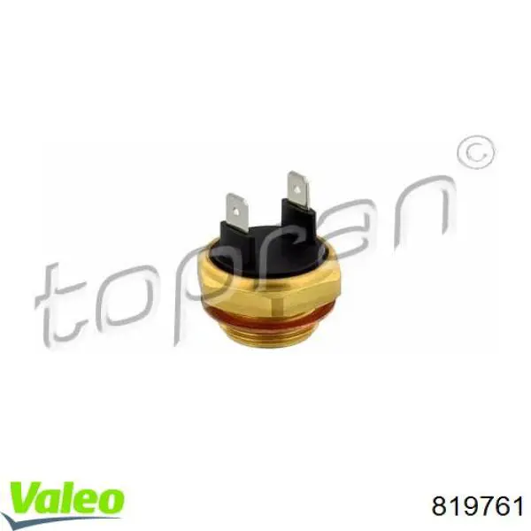 Sensor, temperatura del refrigerante (encendido el ventilador del radiador) 819761 VALEO