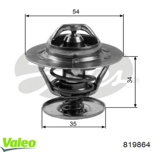 Купить 819864 VALEO Автомобильный термостат