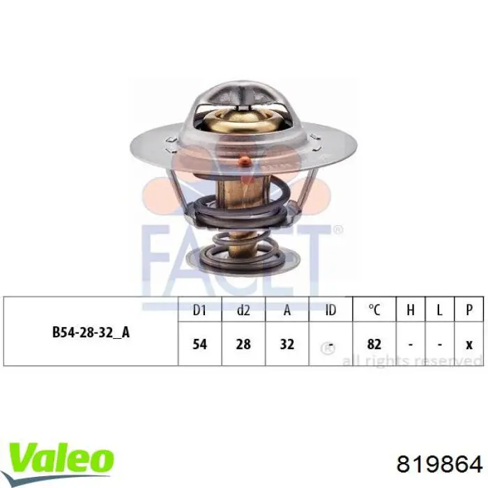 Термостат в корпусе VALEO 819864 цена, от 7.75 USD
