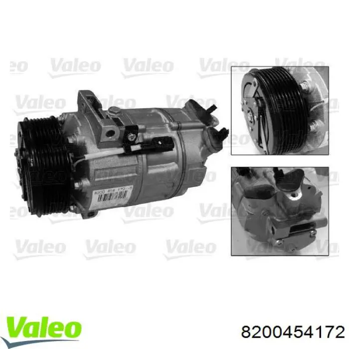 Компрессор кондиционера 8200454172 VALEO