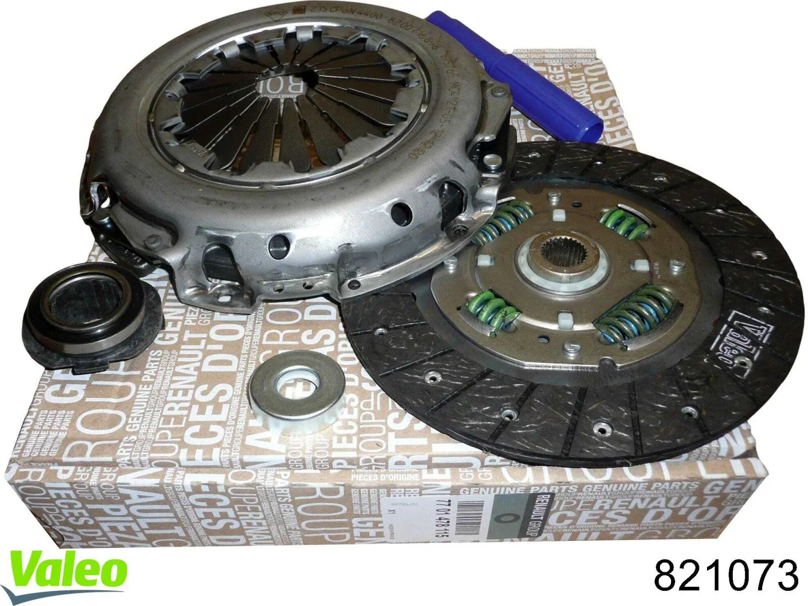Купить 821073 VALEO Комплект сцепления (диск, корзина, подшипник)