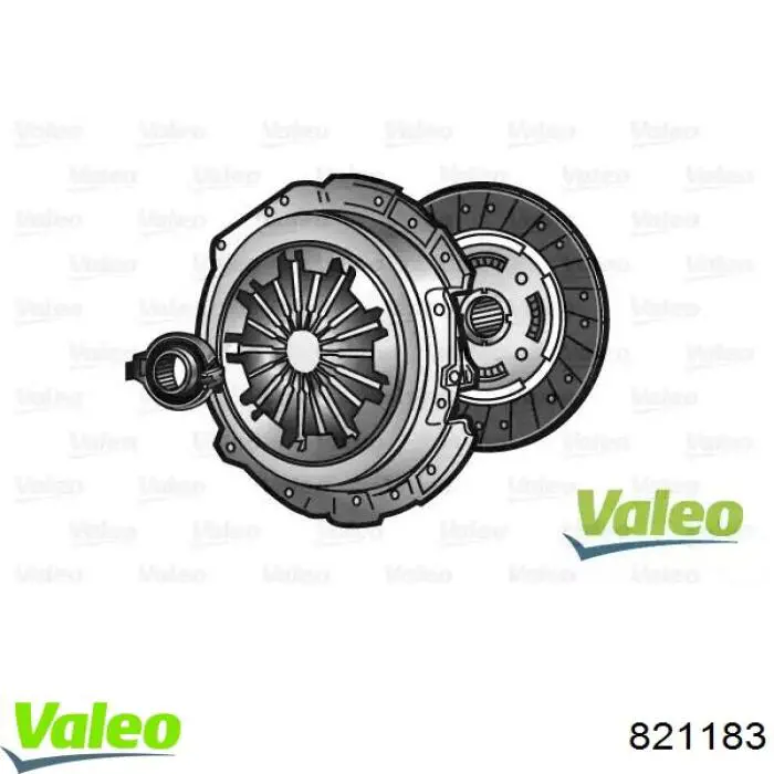 Купить 821183 VALEO Комплект сцепления (диск, корзина, подшипник)