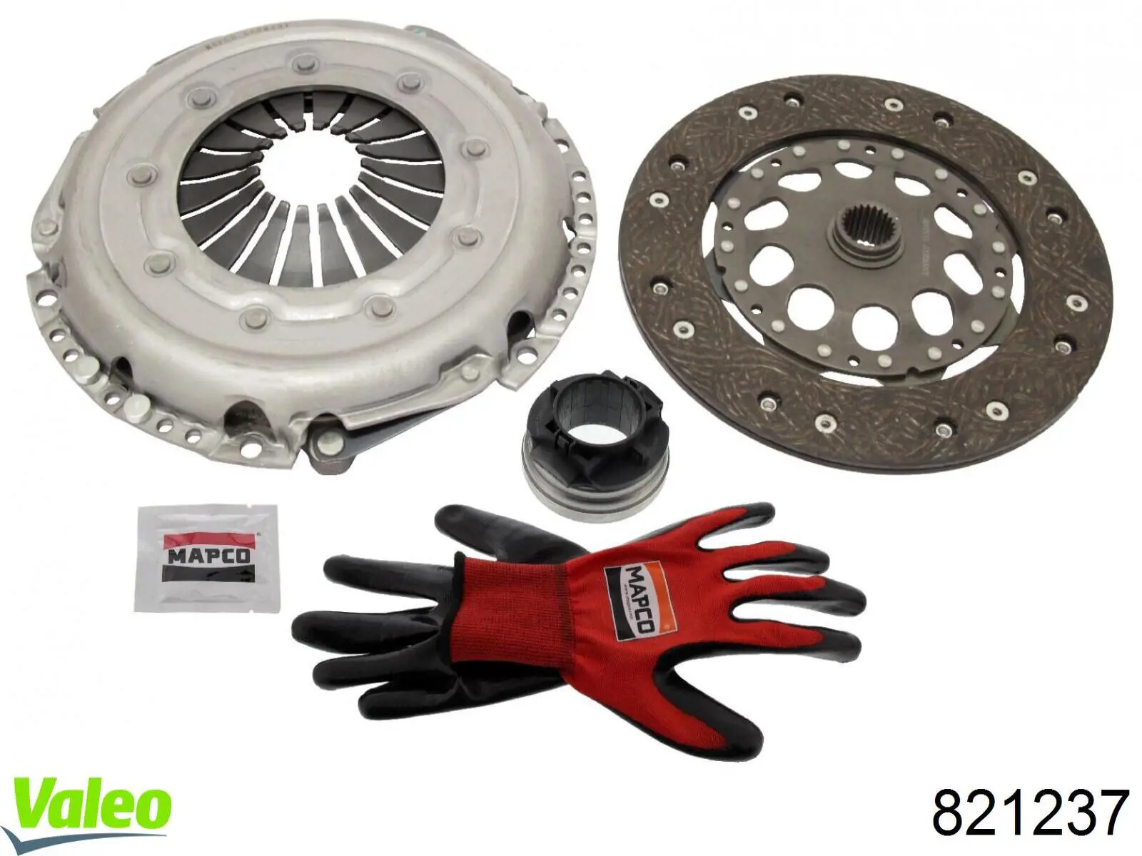 Комплект сцепления (3 части) VALEO 821237 цена, от 119.43 USD