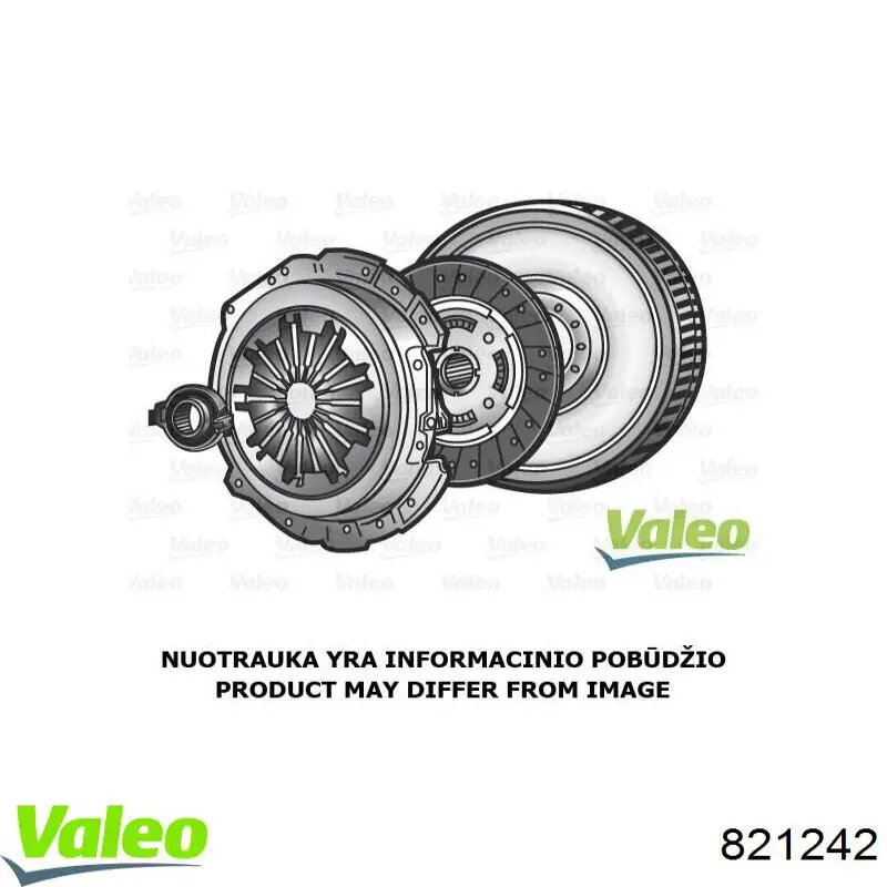 Комплект сцепления (3 части) VALEO 821242 цена, от 84.29 USD
